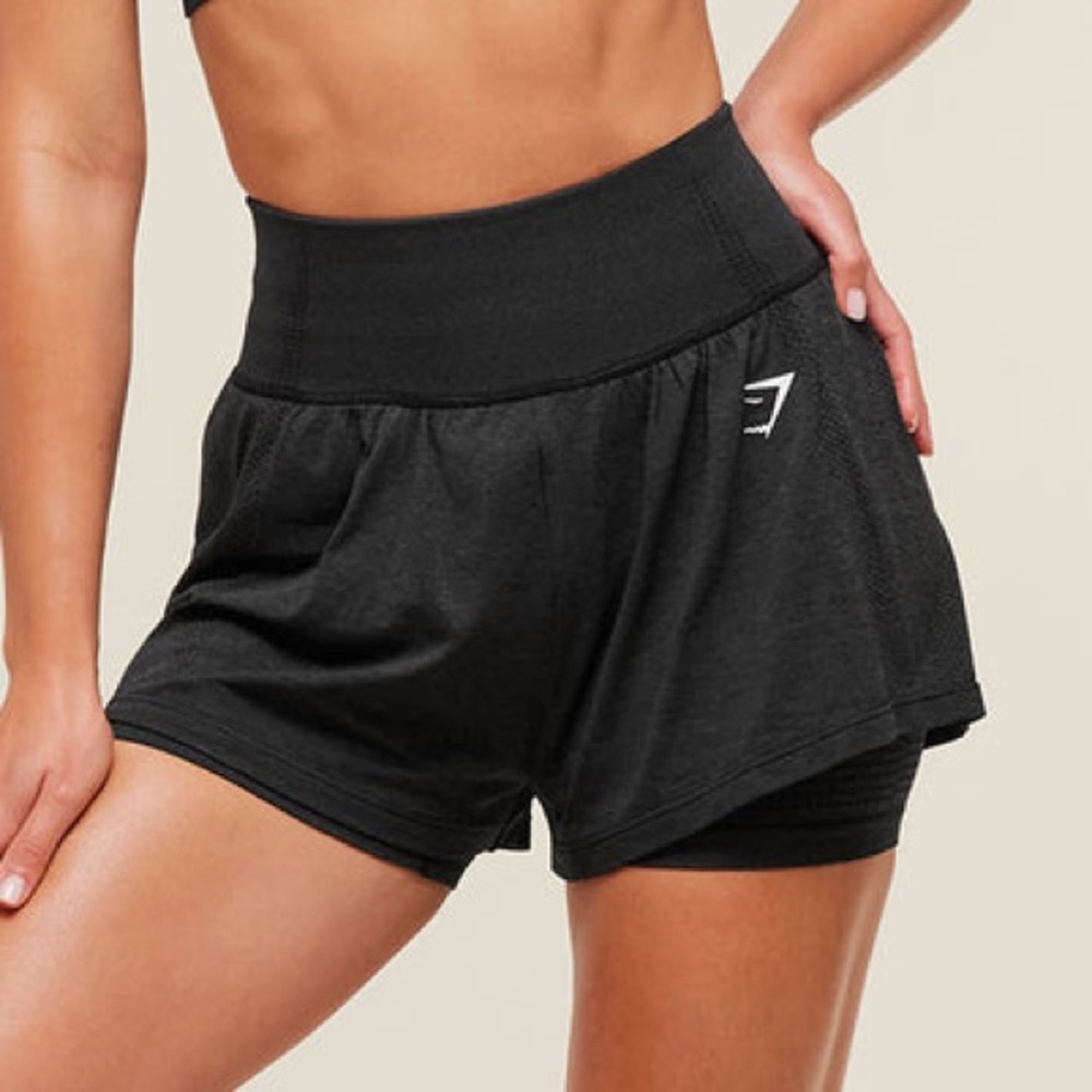 GYMSHARK VITAL 2-IN-1 SHORT Breathable & sweat-wicking Waist-snatching Waistband - Picture 7 of 13